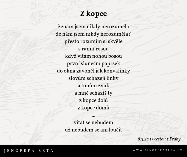 báseň Z kopce