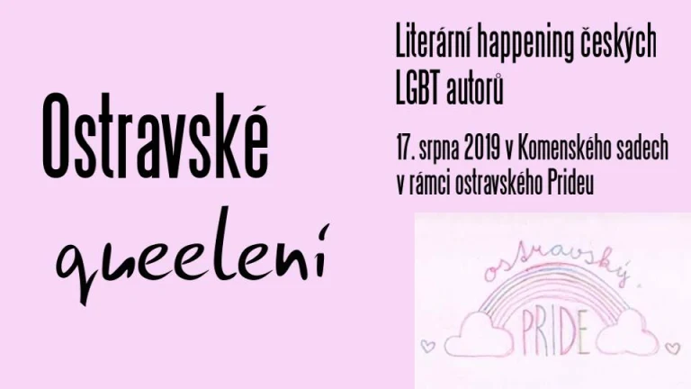 Obrazový doprovod k akci Ostravské queelení – happening LGBT autorů