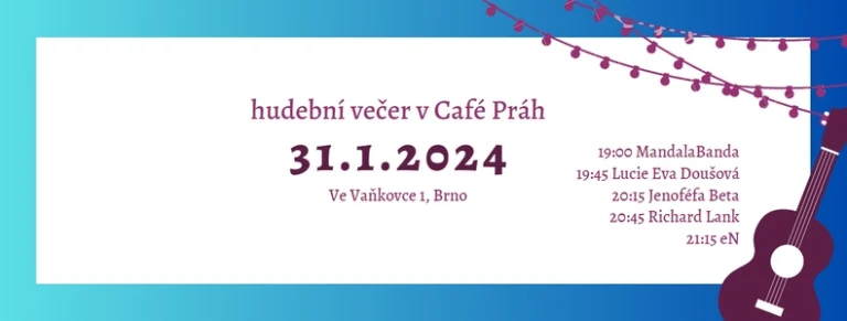 Obrazový doprovod k akci hudební večer v Café Práh