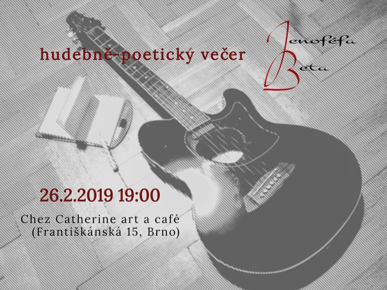 Obrazový doprovod k akci Jenoféfa Beta: hudebně-poetický večer