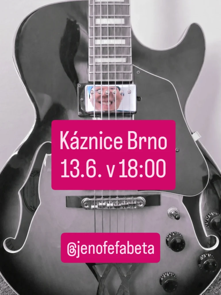 plakat na vystoupení v Káznici Brno 2026